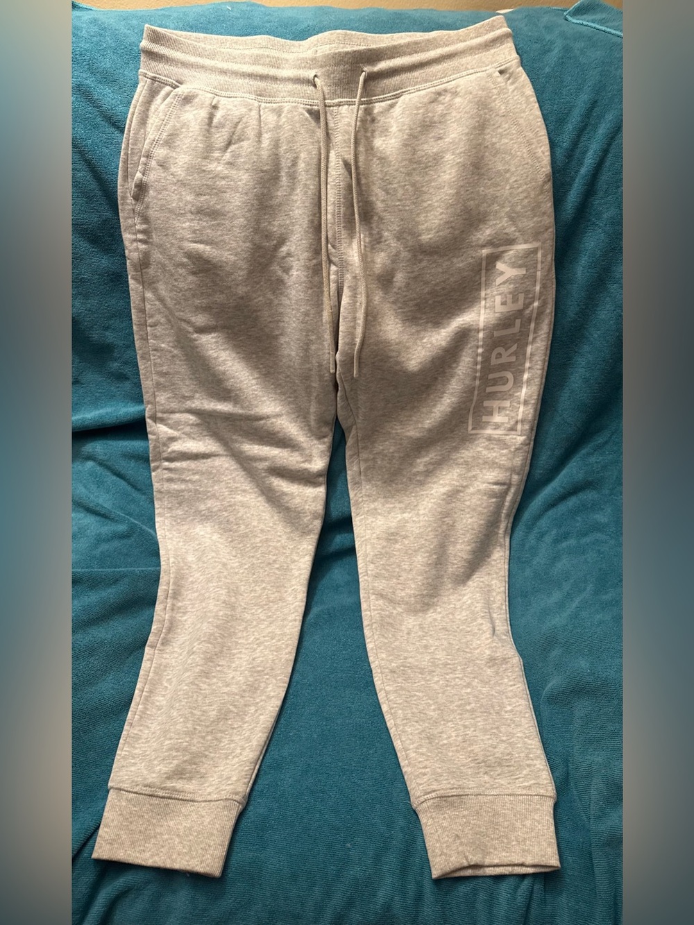 Hurley Light Gray Sweatpants with Side Logo